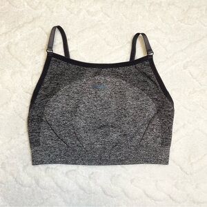 Gymshark Mesh Neckline Sports Bra Grey/Blue Size (S) Small